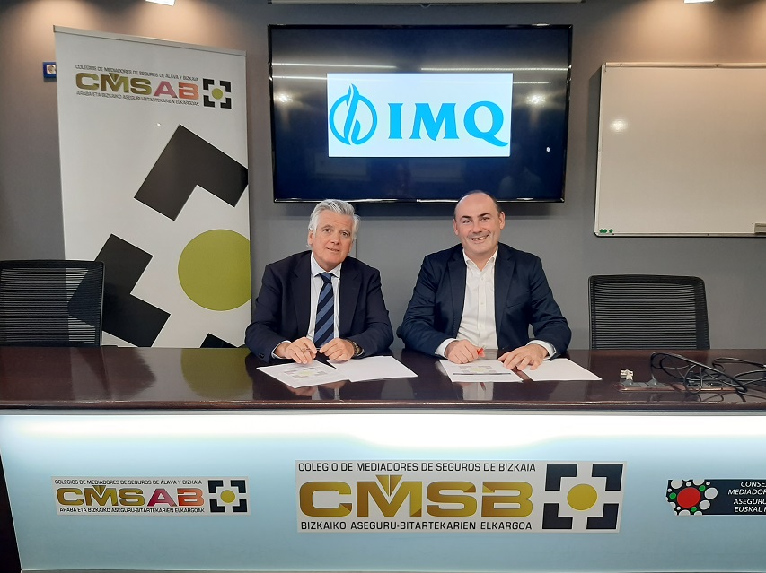IMQ renueva su convenio con el Colegio de Mediadores de Bizkaia y Álava para reforzar la salud y bienestar de más de 391.000 personas aseguradas en Euskadi